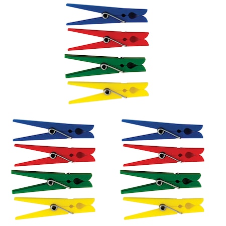 Teacher Created Resources Plastic Clothespins, PK120 TCR20649